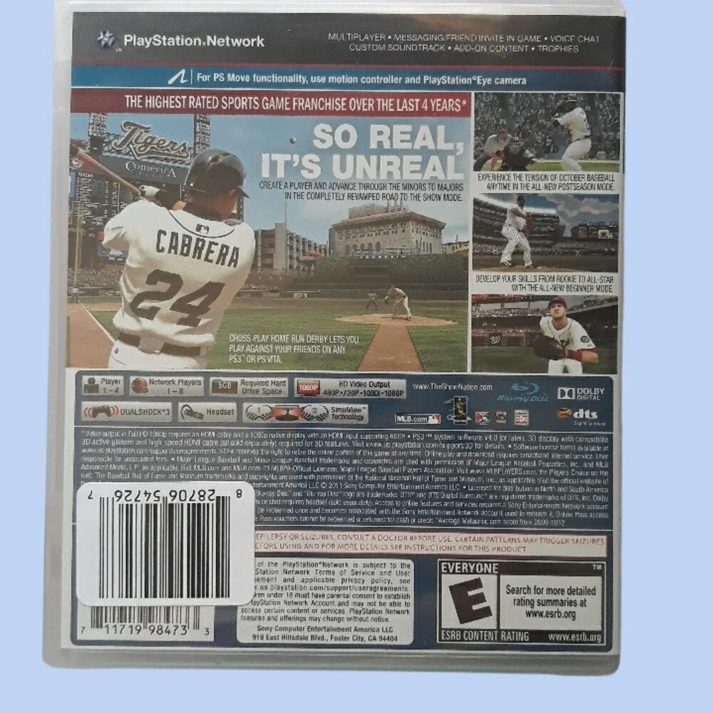MLB 13 The Show Sony PlayStation 3‎ PS3 New Sealed Andrew McCutchen Baseball